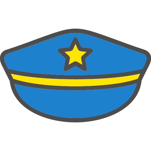 sombrero de policia icono gratis