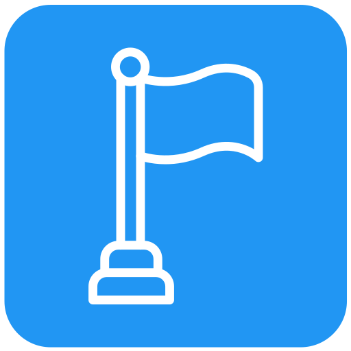 Flag Generic color fill icon