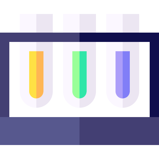 Test tubes Basic Straight Flat icon