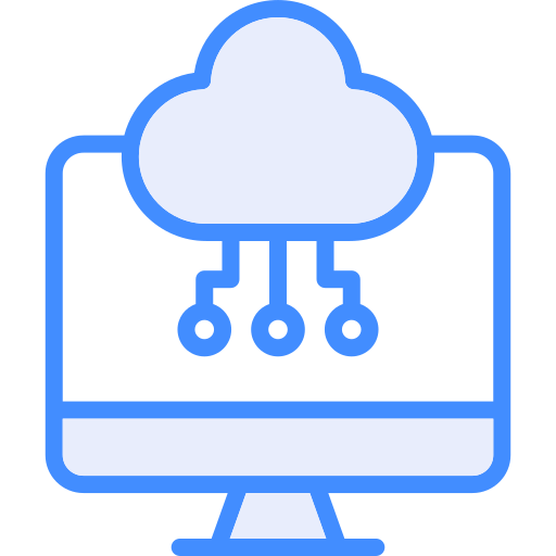 computación en la nube icono gratis
