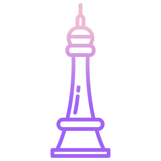 Cn tower Icongeek26 Outline Gradient icon