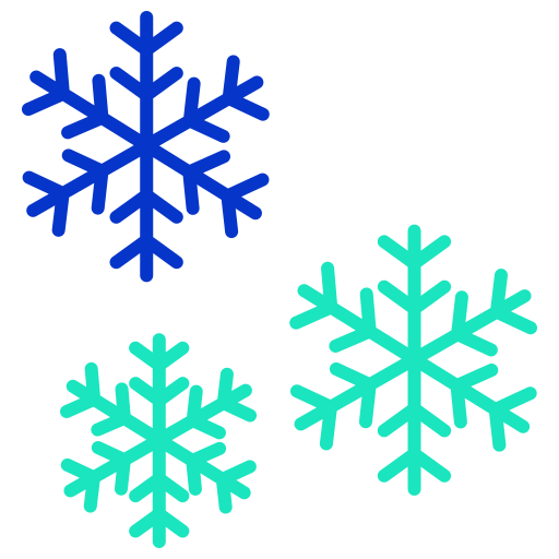 Snowflake Icongeek26 Outline Colour icon