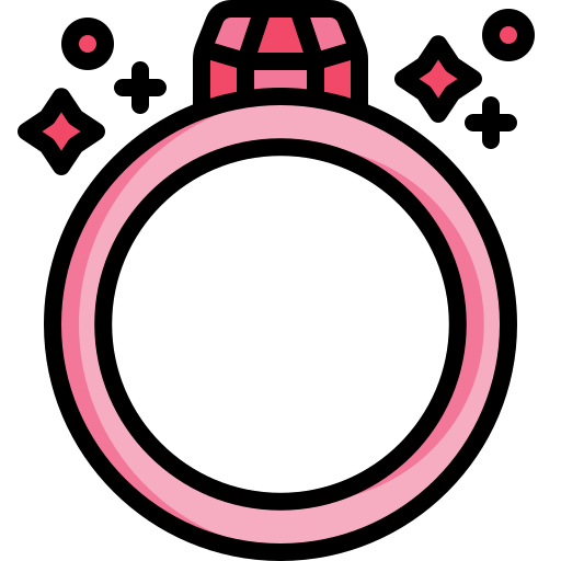 Wedding ring Generic color outline icon