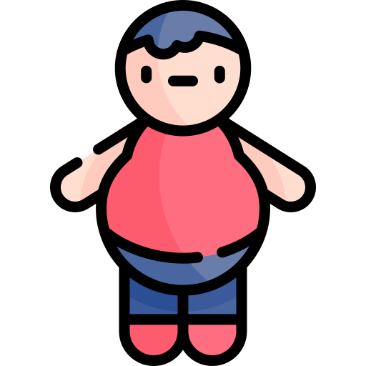 Obesity Kawaii Lineal color icon