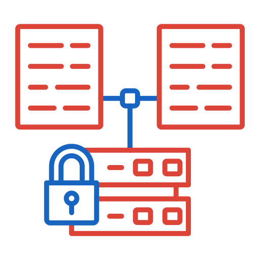 seguridad de datos icono gratis