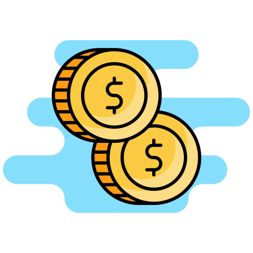 monedas icono gratis