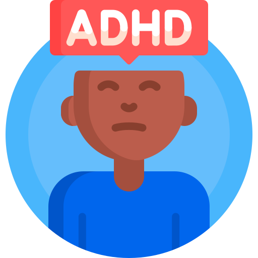 Adhd Detailed Flat Circular Flat icon