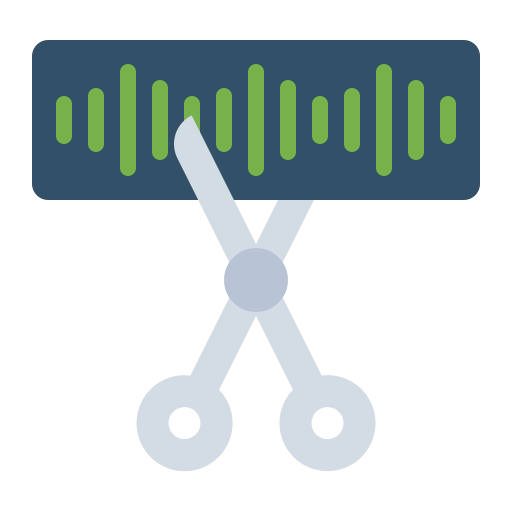 edición de audio icono gratis