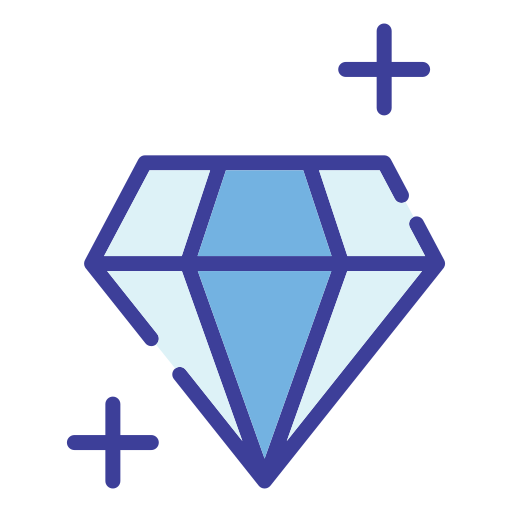 Diamond Generic color lineal-color icon