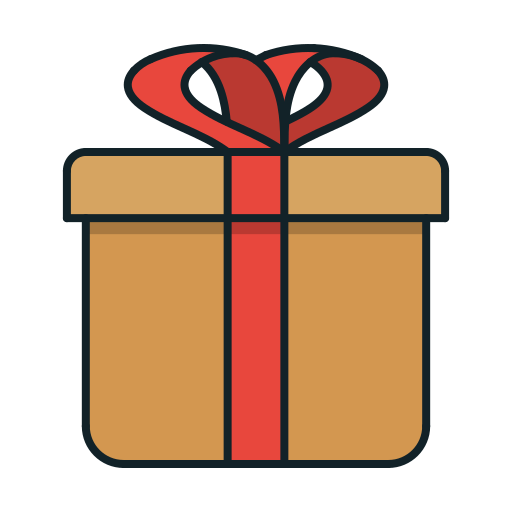caja de regalo icono gratis