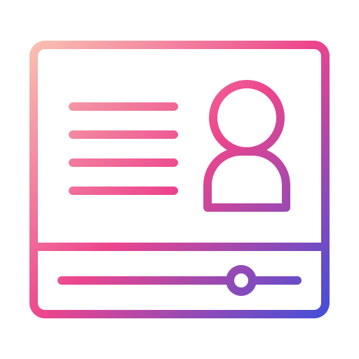 Webinar Generic gradient outline icon