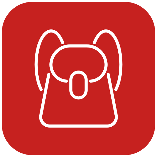 bolsa para la escuela icono gratis