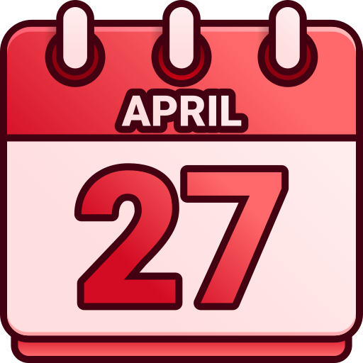 27 de abril icono gratis