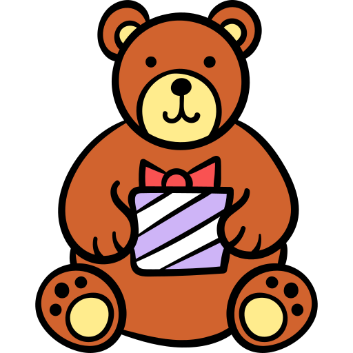 oso de peluche icono gratis