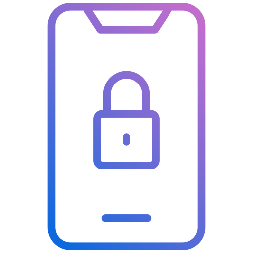 Mobile security Generic gradient outline icon