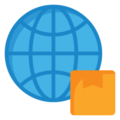 envío global icono gratis