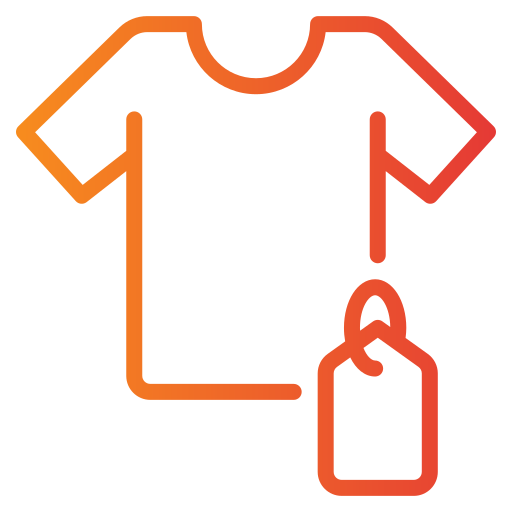 Tshirt Generic gradient outline icon