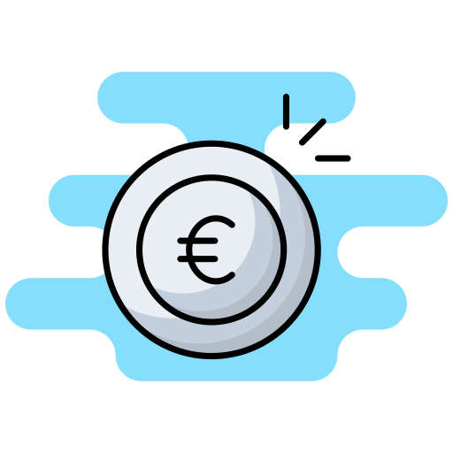 euro icono gratis