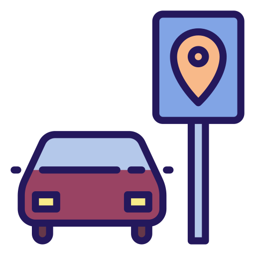 aparcamiento de coches icono gratis