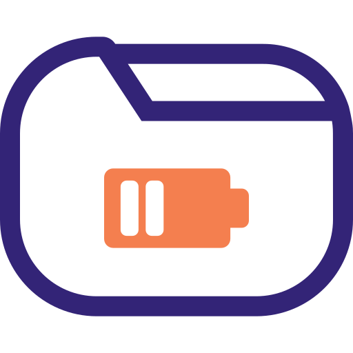 batería baja icono gratis