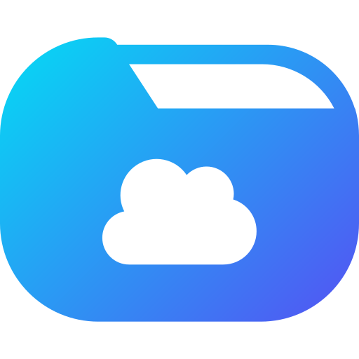 Cloud computing Generic gradient fill icon