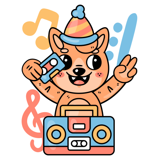 Birthday free sticker