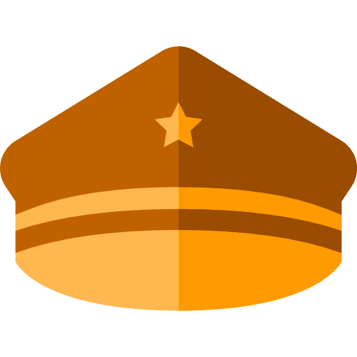 sombrero de policía icono gratis