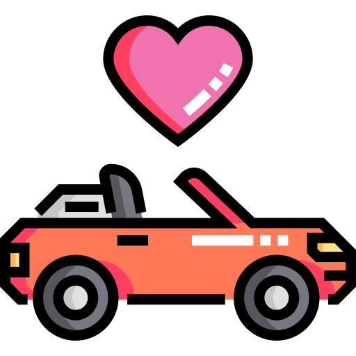 voiture de mariage Icône gratuit