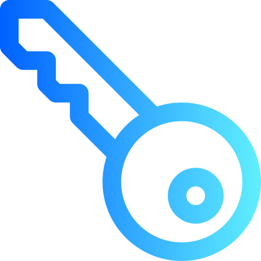 Key Generic gradient outline icon