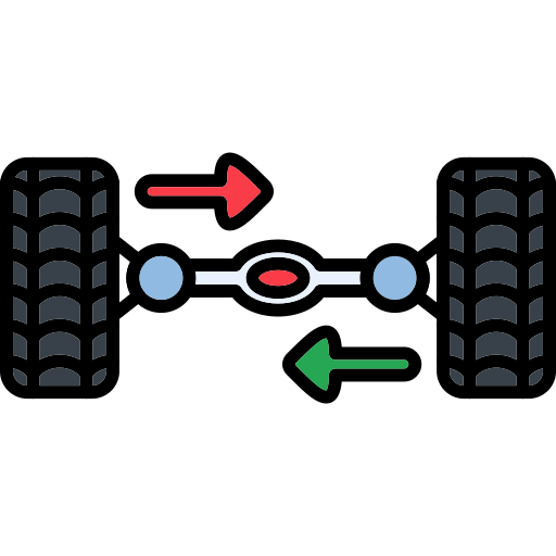 alineación de las ruedas icono gratis