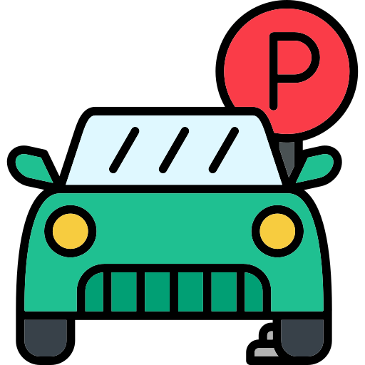 aparcamiento de coches icono gratis