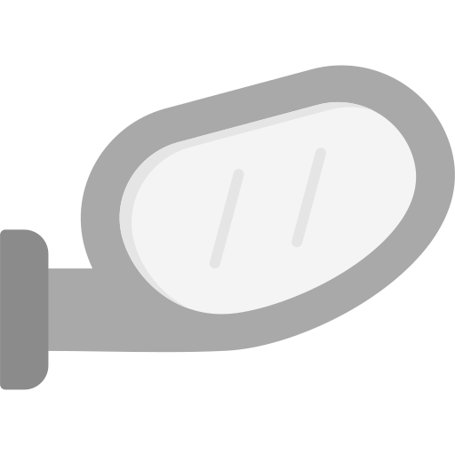 Side mirror Generic color fill icon