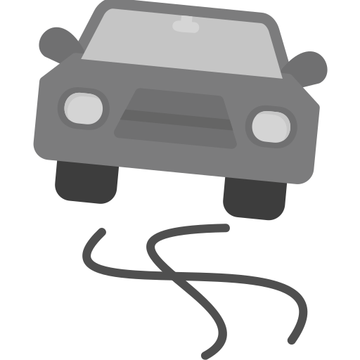 camino resbaladizo icono gratis