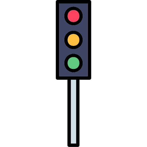 Traffic signals Generic color lineal-color icon