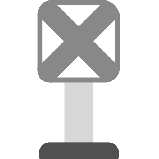 Railroad crossing free icon Railroad crossing free icon