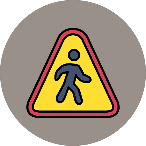 Пешеходный переход бесплатно иконка Пешеходный переход бесплатно иконка