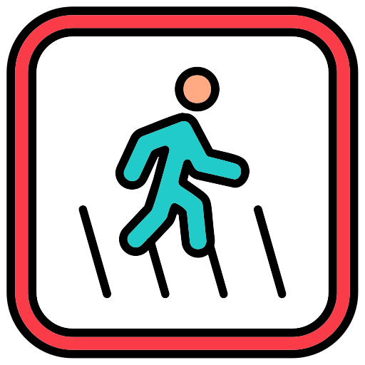 Road cross free icon