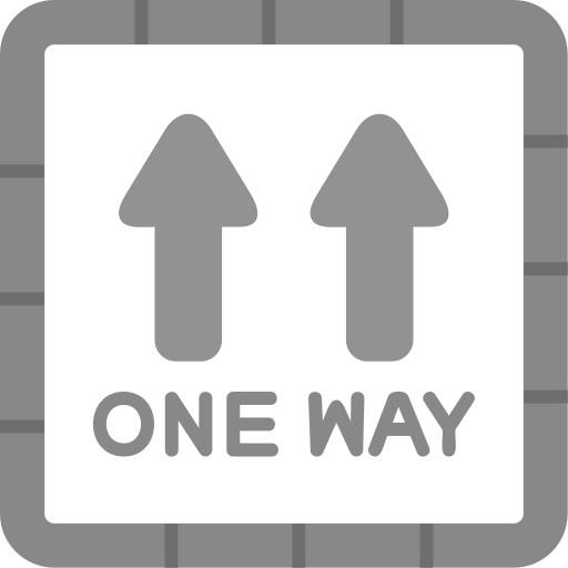 One way free icon One way free icon