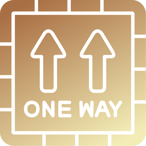 One way free icon One way free icon