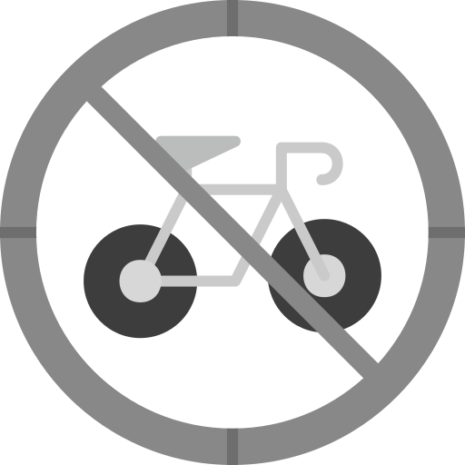 No bicycle free icon No bicycle free icon