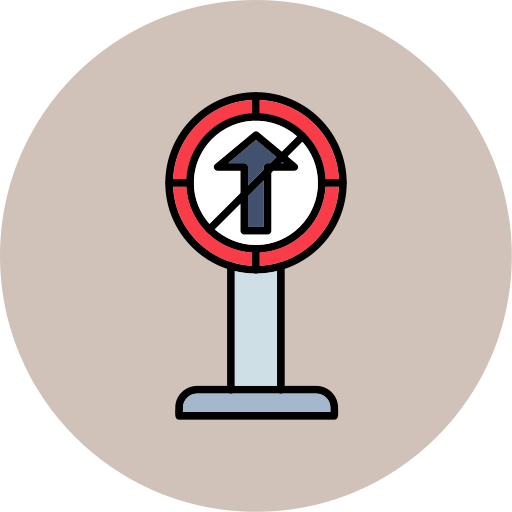 sin derecho icono gratis