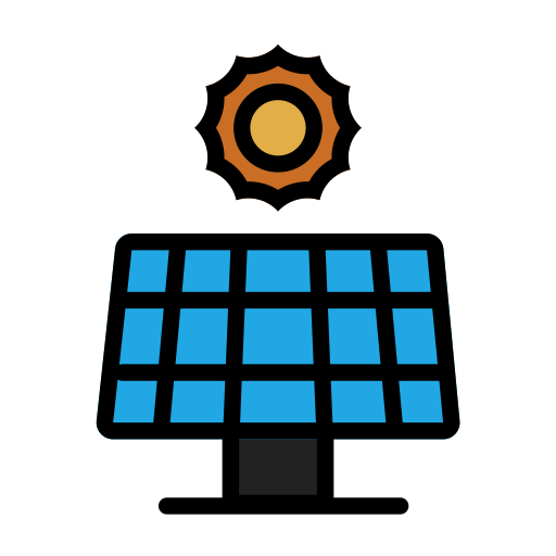 panel solar icono gratis