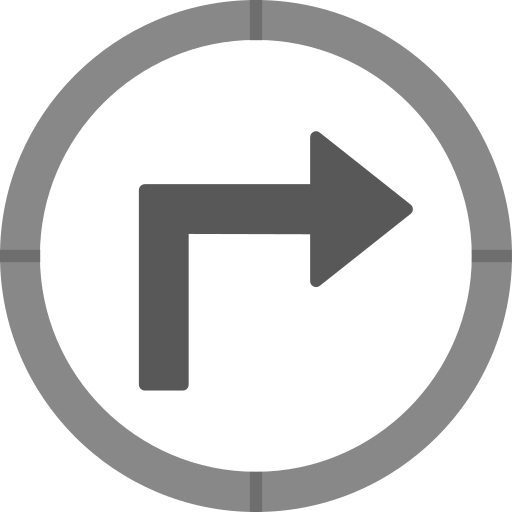 Turn right free icon