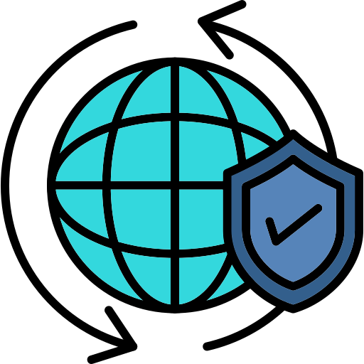 Worldwide security free icon Worldwide security free icon