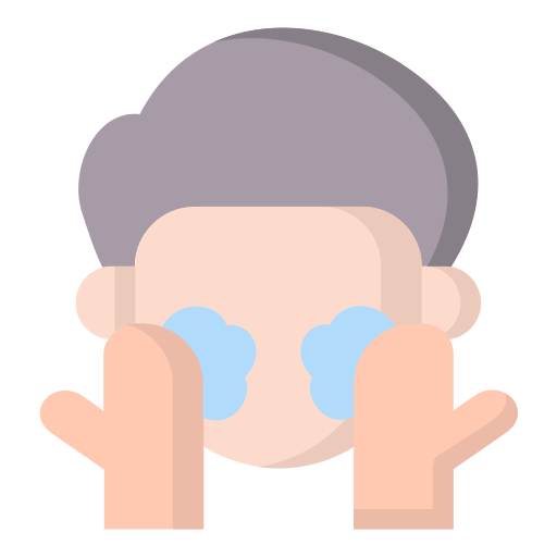 se laver le visage Icône gratuit