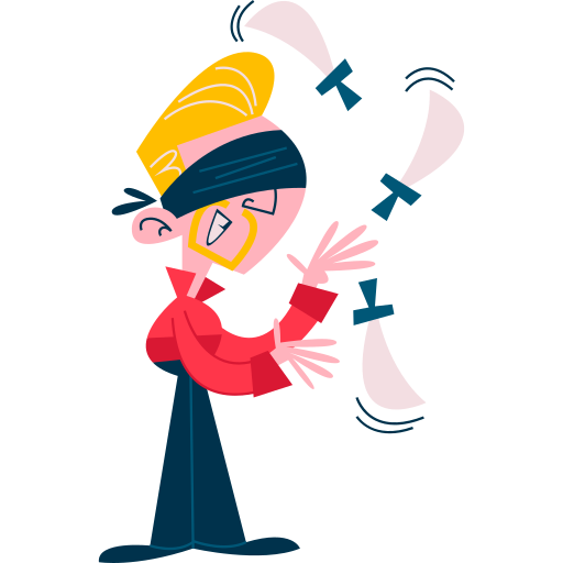 Juggler free sticker Juggler free sticker