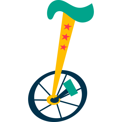 Unicycle free sticker Unicycle free sticker