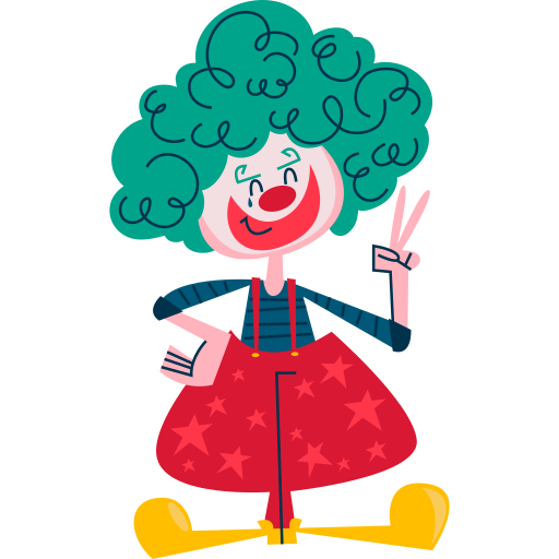 Clown free sticker Clown free sticker