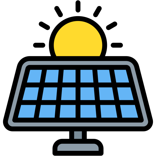 panel solar icono gratis