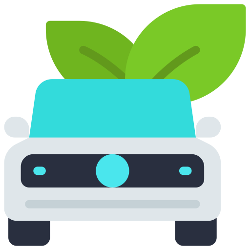 Eco Car Juicy Fish Flat Icon